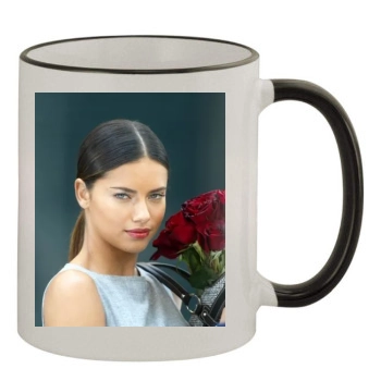 Adriana Lima 11oz Colored Rim & Handle Mug