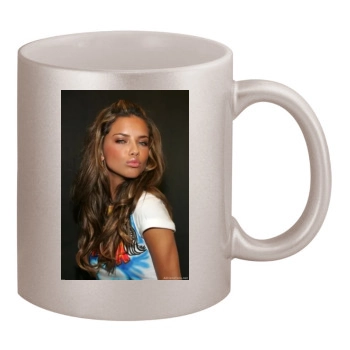 Adriana Lima 11oz Metallic Silver Mug