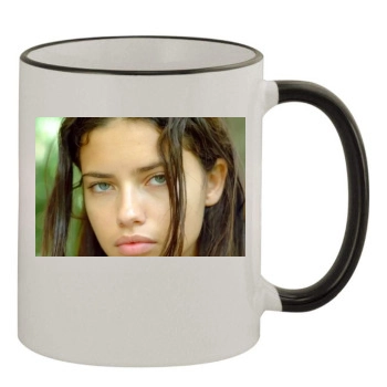 Adriana Lima 11oz Colored Rim & Handle Mug