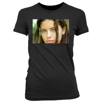 Adriana Lima Women's Junior Cut Crewneck T-Shirt