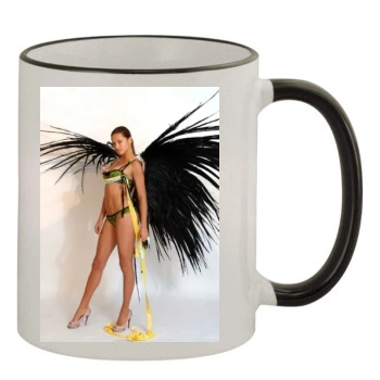 Adriana Lima 11oz Colored Rim & Handle Mug