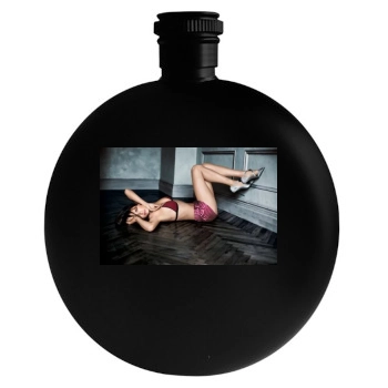 Adriana Lima Round Flask