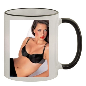 Adriana Lima 11oz Colored Rim & Handle Mug