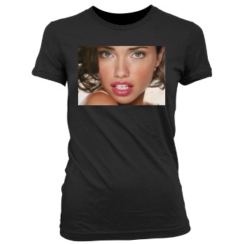 Adriana Lima Women's Junior Cut Crewneck T-Shirt