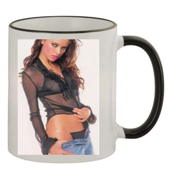 Adriana Lima 11oz Colored Rim & Handle Mug