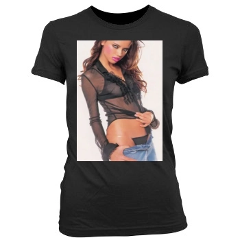 Adriana Lima Women's Junior Cut Crewneck T-Shirt