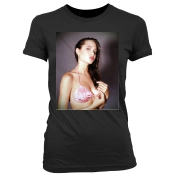 Angelina Jolie Women's Junior Cut Crewneck T-Shirt