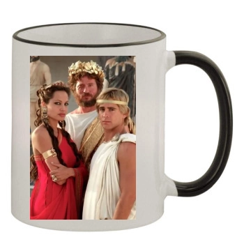 Angelina Jolie 11oz Colored Rim & Handle Mug