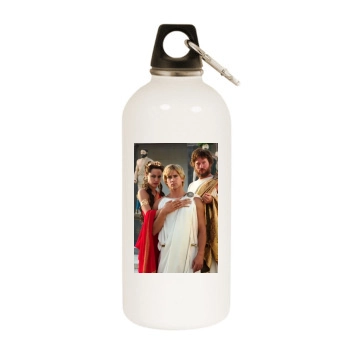 Angelina Jolie White Water Bottle With Carabiner