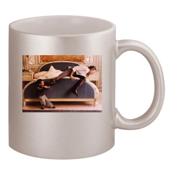 Angelina Jolie 11oz Metallic Silver Mug