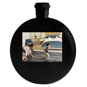 Angelina Jolie Round Flask