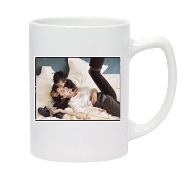 Angelina Jolie 14oz White Statesman Mug