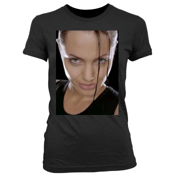 Angelina Jolie Women's Junior Cut Crewneck T-Shirt