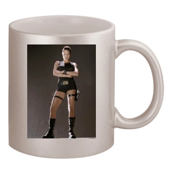 Angelina Jolie 11oz Metallic Silver Mug