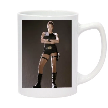 Angelina Jolie 14oz White Statesman Mug