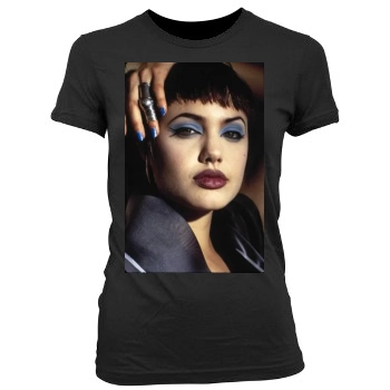 Angelina Jolie Women's Junior Cut Crewneck T-Shirt