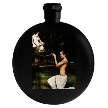 Angelina Jolie Round Flask