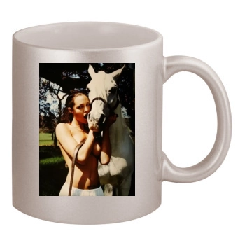 Angelina Jolie 11oz Metallic Silver Mug