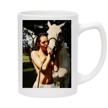 Angelina Jolie 14oz White Statesman Mug