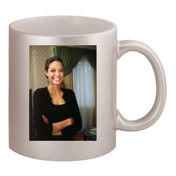 Angelina Jolie 11oz Metallic Silver Mug