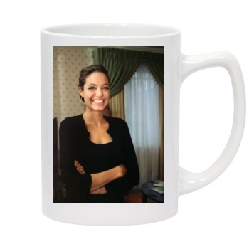 Angelina Jolie 14oz White Statesman Mug