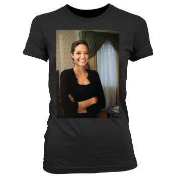 Angelina Jolie Women's Junior Cut Crewneck T-Shirt