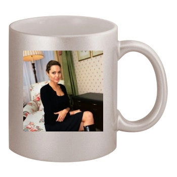 Angelina Jolie 11oz Metallic Silver Mug