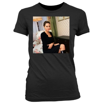 Angelina Jolie Women's Junior Cut Crewneck T-Shirt