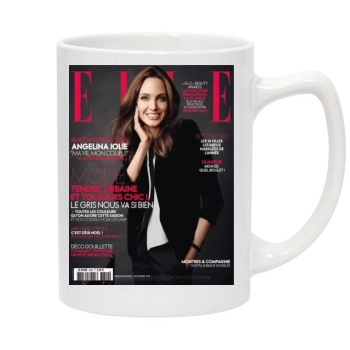 Angelina Jolie 14oz White Statesman Mug