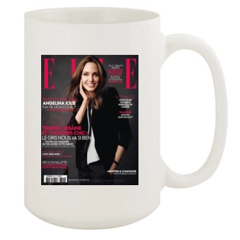 Angelina Jolie 15oz White Mug