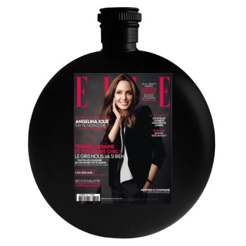 Angelina Jolie Round Flask