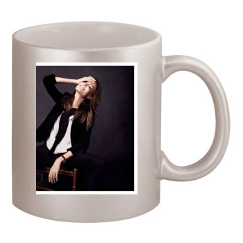 Angelina Jolie 11oz Metallic Silver Mug