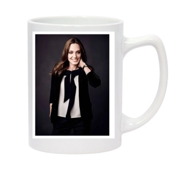 Angelina Jolie 14oz White Statesman Mug