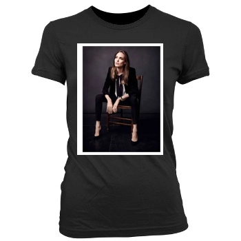 Angelina Jolie Women's Junior Cut Crewneck T-Shirt