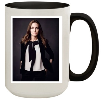 Angelina Jolie 15oz Colored Inner & Handle Mug