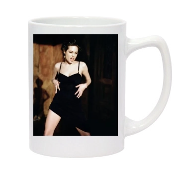 Angelina Jolie 14oz White Statesman Mug