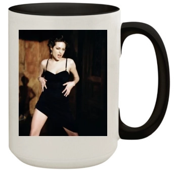 Angelina Jolie 15oz Colored Inner & Handle Mug