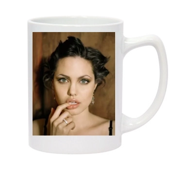 Angelina Jolie 14oz White Statesman Mug