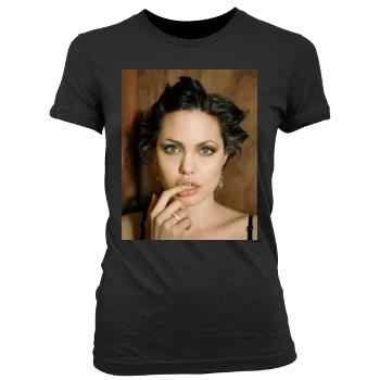 Angelina Jolie Women's Junior Cut Crewneck T-Shirt