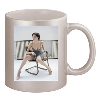 Angelina Jolie 11oz Metallic Silver Mug