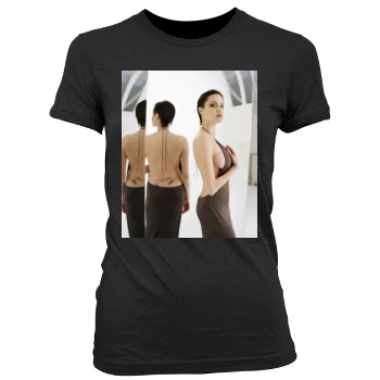 Angelina Jolie Women's Junior Cut Crewneck T-Shirt