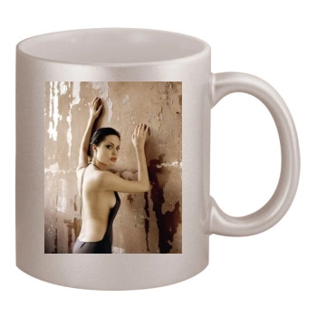 Angelina Jolie 11oz Metallic Silver Mug