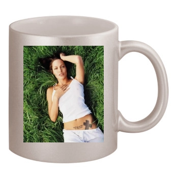 Angelina Jolie 11oz Metallic Silver Mug