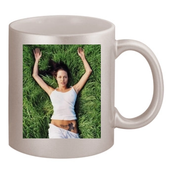 Angelina Jolie 11oz Metallic Silver Mug