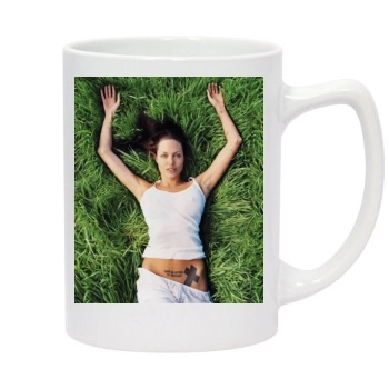 Angelina Jolie 14oz White Statesman Mug