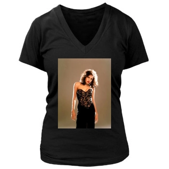 Angelina Jolie Women's Deep V-Neck TShirt