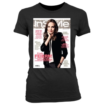 Angelina Jolie Women's Junior Cut Crewneck T-Shirt