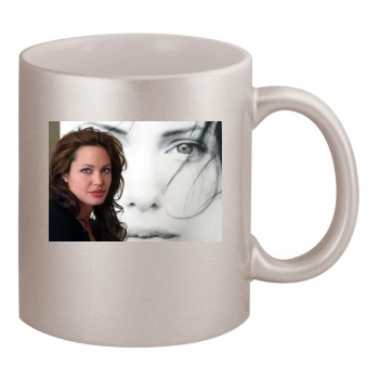 Angelina Jolie 11oz Metallic Silver Mug