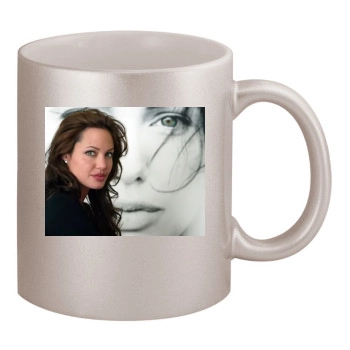 Angelina Jolie 11oz Metallic Silver Mug