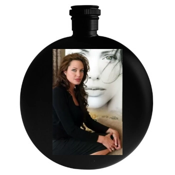 Angelina Jolie Round Flask